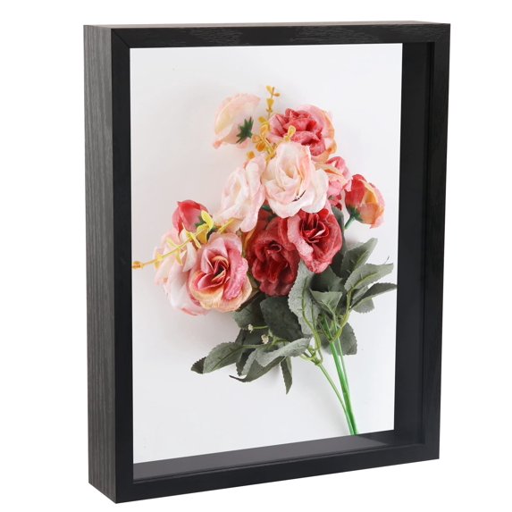 8x10 Shadow Box Picture Frame Black Memory Display Case Wooden 1 Pack