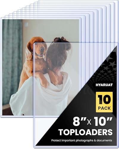 30-Pack 8.5 X 11 Inch Plastic Sheet Protectors - Clear Rigid Document Covers For Papers, Photos, Certificates
