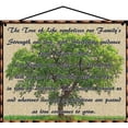 thumbnail image 1 of 8x10 Vintage Style Sign with Inspirational Tree of Life Quote Symbolizing Family Strength and Love with Sheltering Guidance from Heaven, Home Décor Wall Art, Gift for Families, 1 of 1