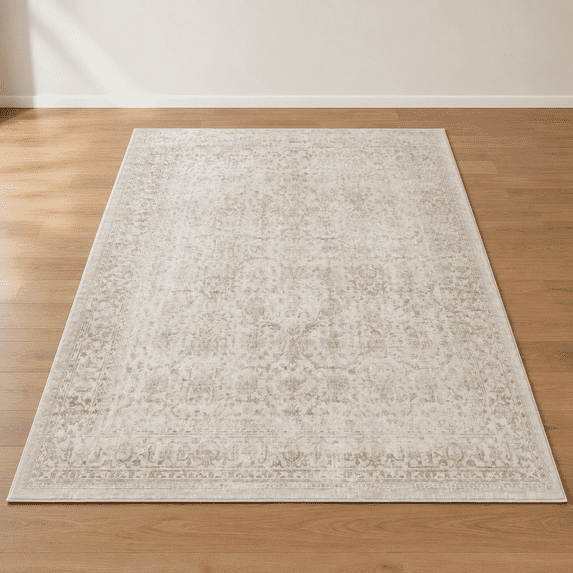 Living Area Rugs 8x10 Washable Beige Neutral Vintlarge Living Room Area Rug - Walmart.com