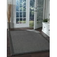 thumbnail image 1 of 8x10 Water Resistant, Large Indoor Outdoor Rugs for Patios, Front Door Entry, Entryway, Deck, Porch, Balcony | Outside Area Rug for Patio | Black, Solid | Size: 7'10'' x 10'3'', 1 of 8