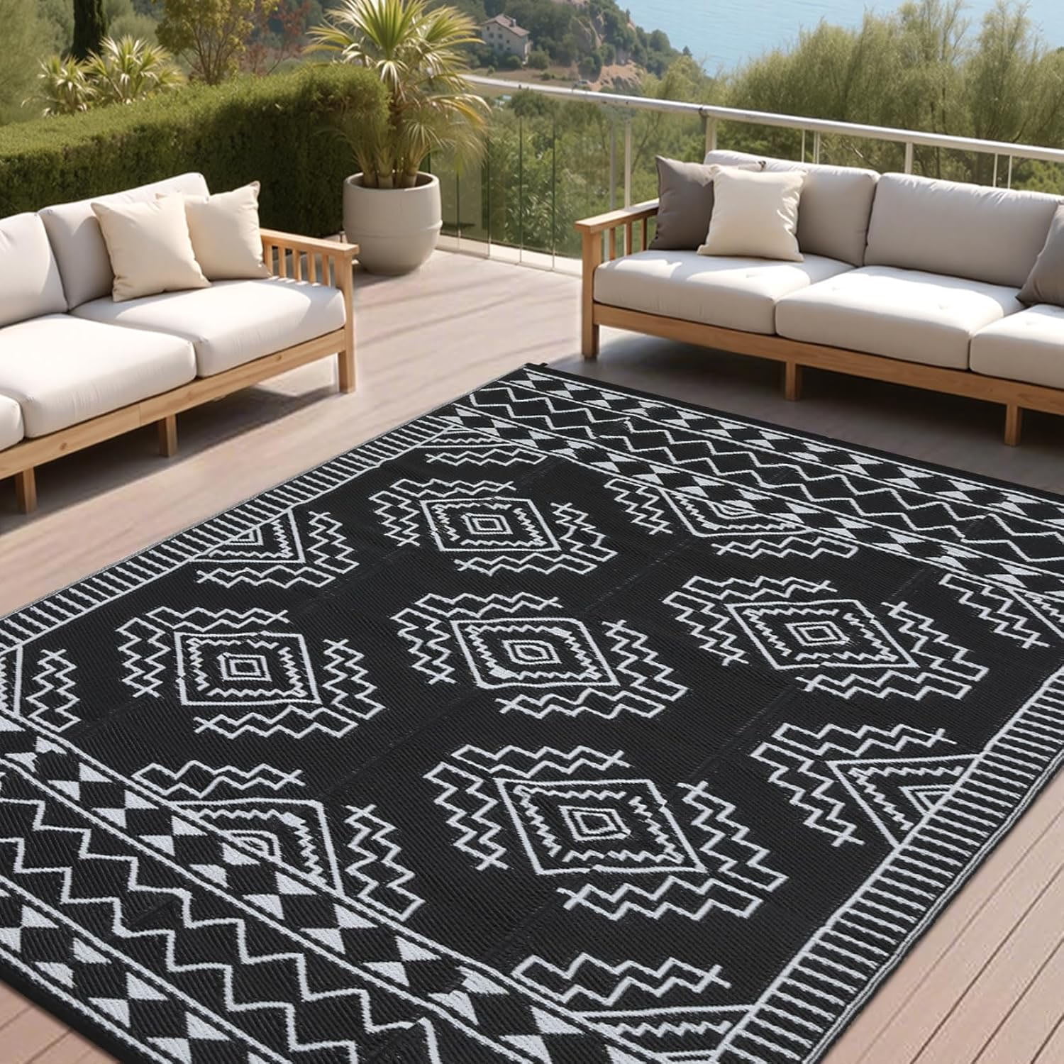 8x10 Waterproof Plastic Straw Rug,Outdoor Rug Waterproof Plastic Straw ...