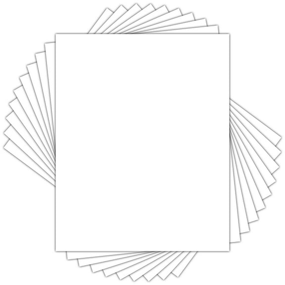 8x10 White Backing Board for Picture Mounting, 10 Pack Thick Art Backer, Suitable for DIY Crafts, Office Presentations, Wall Decor, white