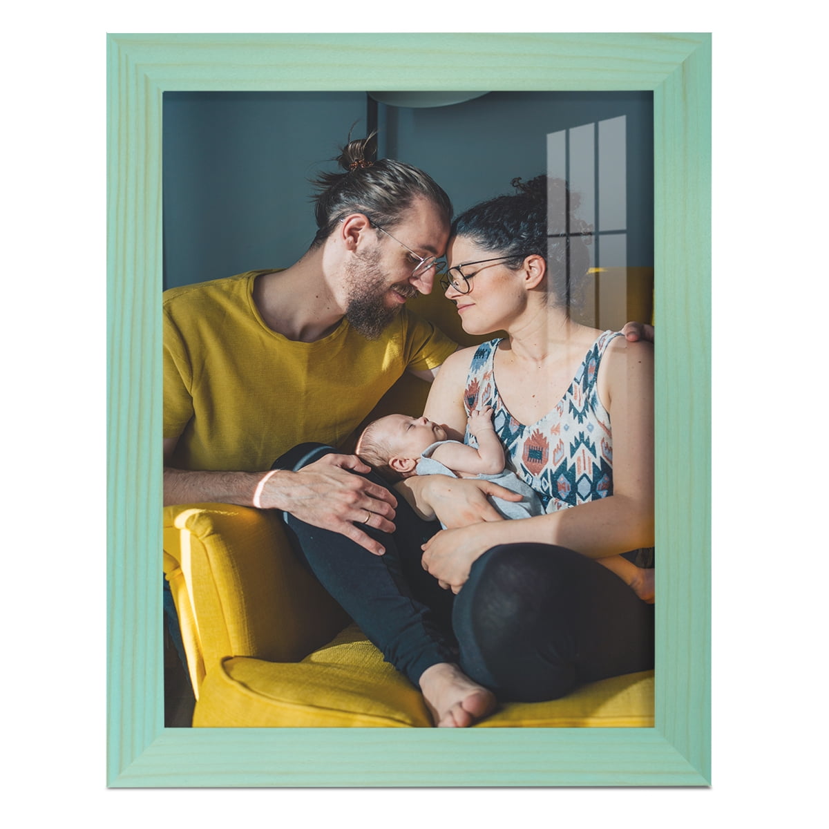 8x10 Wood Grain Picture Frame - Palegreen