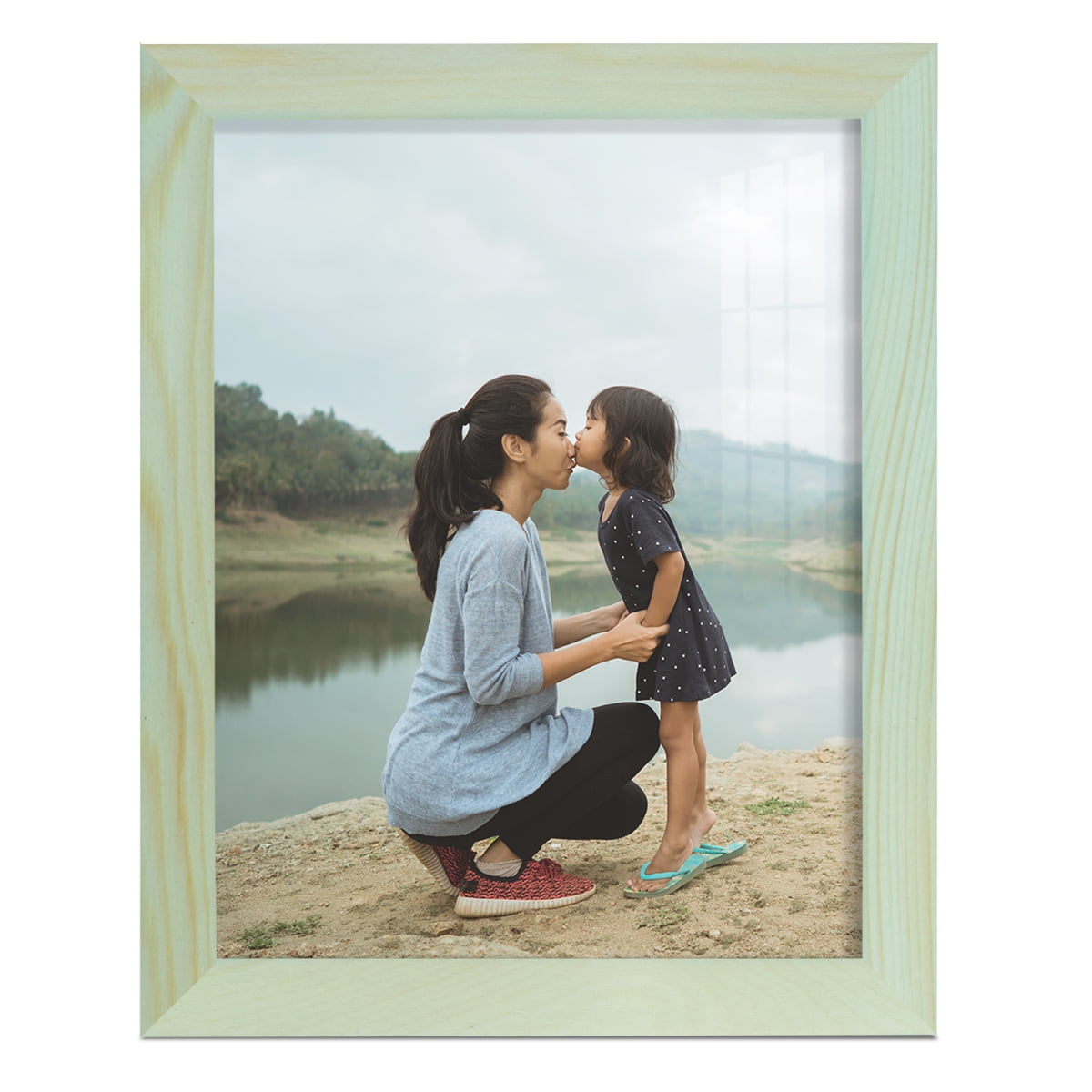 8x10 Wood Grain Picture Frame - Seafoam Green - Walmart.com