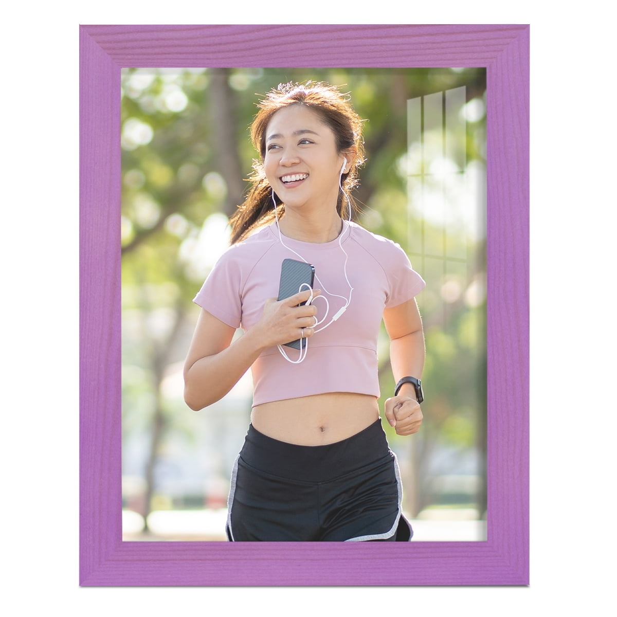 8x10 Wood Grain Picture Frame - Violet