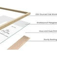 thumbnail image 1 of 8x10 Wood Picture Frames Set of 6, Natural Oak & Aluminum Frames for Home Decor, 1 of 5