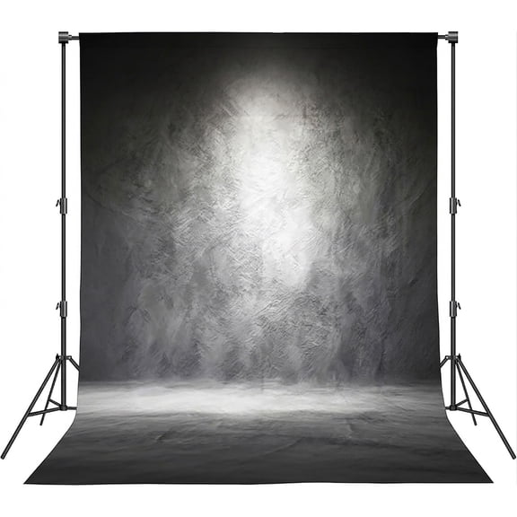 8x10ft Dark Grey Abstract Textured Photo Backdrop for Studio Portraits