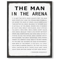 thumbnail image 1 of 8x10in Black Framed Inspirational Wall Decor the Man in the Arena Motivational Quote Sayings Office Home Decor Prints Art Encouraging Positive Posters, 1 of 5