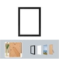 thumbnail image 1 of 8x10in MDF Wood Composite Photo Frames Compatible with Black White Art Prints, Wall Mount & Tabletop Stand Decor, 1 of 7