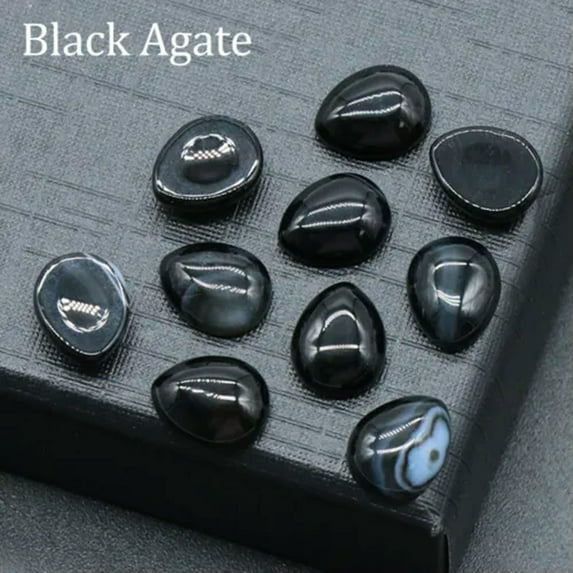 8x10mm Chakra Crystal Stone Water Drop CAB Flatback Cabochon Beads for Jewelry