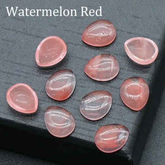 8x10mm Chakra Crystal Stone Water Drop CAB Flatback Cabochon Beads for Jewelry