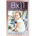 thumbnail image 1 of 8x11 Frame Pink Real Wood Picture Frame Width 0.75 inches | Interior Frame Depth 0.5 inches | Rose, 1 of 8