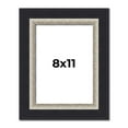 thumbnail image 1 of 8x11 Frame Black Real Wood Picture Frame Width 2.25 Inches | Interior Frame Depth 0.5 Inches |, 1 of 8