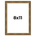 thumbnail image 1 of 8x11 Frame Gold Kingsley Distressed Solid Wood Picture Frame Width 0.75 Inches | Interior Frame, 1 of 8