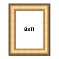 thumbnail image 1 of 8x11 Frame Gold Plein Aire Solid Wood Picture Frame Width 2 Inches | Interior Frame Depth 0.5, 1 of 8