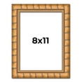 thumbnail image 1 of 8x11 Frame Gold Real Wood Picture Frame Width 1.5 inches | Interior Frame Depth 0.5 inches | Rustic, 1 of 8
