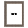 thumbnail image 1 of 8x11 Frame Silver Real Wood Picture Frame Width 1.25 Inches | Interior Frame Depth 0.5 Inches |, 1 of 8
