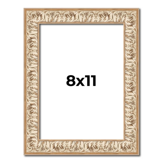 8x11 Frame White Real Wood Picture Frame Width 1.5 inches | Interior Frame Depth 0.5 inches |