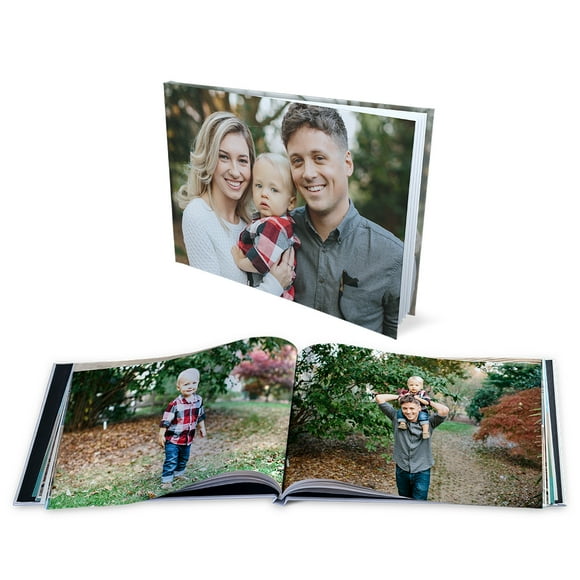8x11 Matte Finish Hard Cover Photo Book with Custom Layouts and Semi-Gloss Pages