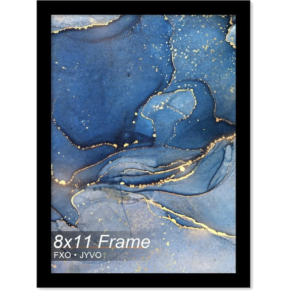 8x11 Picture Frame, Black Frame for 8 x 11 Inch Picture Poster Photo, Light Weight and High Transparent 8 by 11 Frame for Wall - 1 Pack/Black/8"x11"