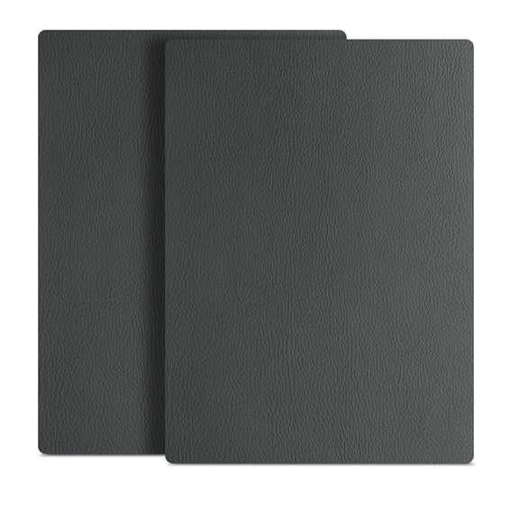 8x11 inch Leather Repair Kit, Self Adhesive Vinyl Repair Tape for Couch, Car Seat, Sofa, Boat Seat, Upholstery.Bonded Leather Repair Roll (2Pcs,Dark Gray)