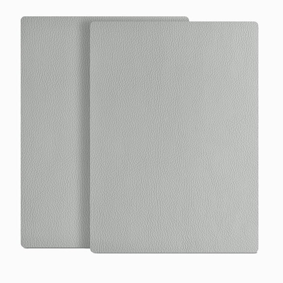 8x11 inch Leather Repair Patch Tape, Self Adhesive Vinyl Repair Kit for Couch, Car Seat, Sofa, Boat Seat, Upholstery.Bonded Leather Repair Roll (2Pcs,Light Gray)