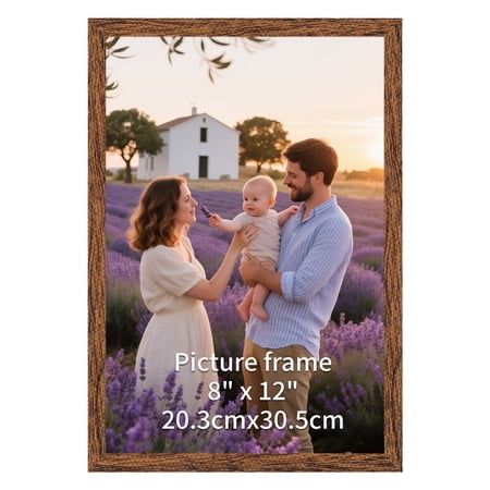 8x12 Classic Home Gallery Picture Frame, Brown