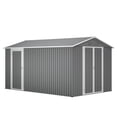 thumbnail image 1 of 8x12 FT Outdoor Storage - Aluminum Frame with Side Door & Dual Locking for Garden & Patio Organization, 1 of 13