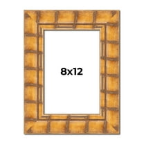 8x12 Frame Beige Real Wood Picture Frame Width 3 inches | Interior Frame Depth 0.5 inches | Natural