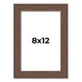 thumbnail image 1 of 8x12 Frame Brown Farmhouse Solid Wood Picture Frame Width 1.5 Inches | Interior Frame Depth 0.5, 1 of 8