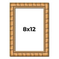 thumbnail image 1 of 8x12 Frame Gold Real Wood Picture Frame Width 1.5 inches | Interior Frame Depth 0.5 inches | Rustic, 1 of 8