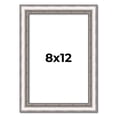 thumbnail image 1 of 8x12 Frame Silver Real Wood Picture Frame Width 1.25 Inches | Interior Frame Depth 0.5 Inches |, 1 of 8