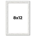 thumbnail image 1 of 8x12 Frame White Real Wood Picture Frame Width 0.75 inches | Interior Frame Depth 0.5 inches |, 1 of 8