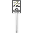 8x12 IN No Spray Zone Due To Health Risks, Do Not Spray Any Chemicals