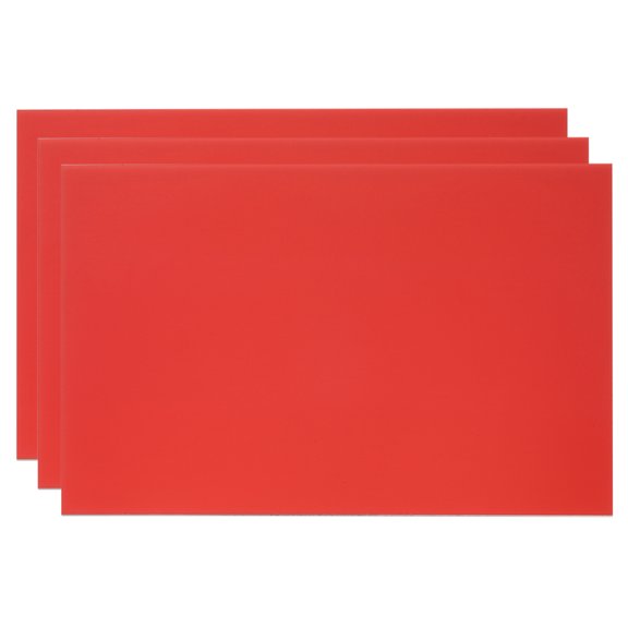 Uxcell Anodized Aluminum Sheet Metal, Laser Plates Engraving Blanks Rectangle for Crafting DIY House Laser Engraving Red 8x12 inch 3Pcs