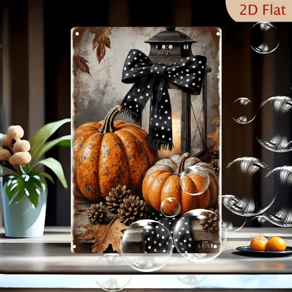 8x12 Inch Gothic Autumn Still Life Wall Art, Rustic Wooden Table with ...