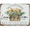thumbnail image 1 of 8x12 Inch Metal Tin Sign Vintage Metal Signs Laundry Sign Spring Laundry Decor Laundry Room Vintage Wall Decor Retro Art Tin Sign Funny Decorations For Home Bar Pub Cafe Farm Room Metal Poster, 1 of 6