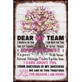 thumbnail image 1 of 8x12 Inch Nufar Tin Wall Art, Dear My Team Inspirational Quote Tin Prints Poster, Wall Art For Office Women Decoration, Office Tin Wall Art Motivational Women, Gift For Nurse Women Team Size, 1 of 6