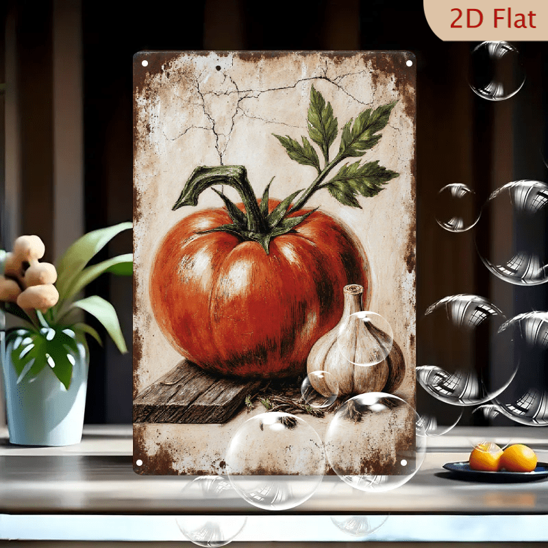 8x12 Inches Rustic Farmhouse Wall Art, Vintage Metal Tin Sign Featuring ...