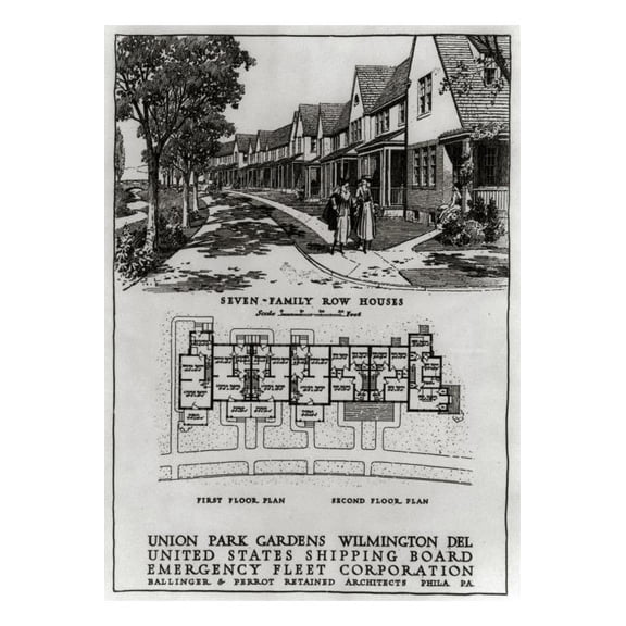8x12 Photo-Floor Plans,Row Houses,Union Park Gardens,Wilmington,DE