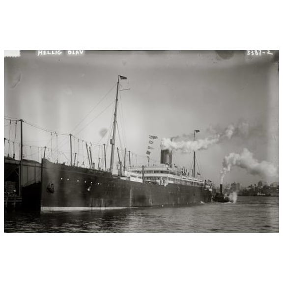 8x12 Photo-HELLIG OLAV,ship,Bain News Service,boat