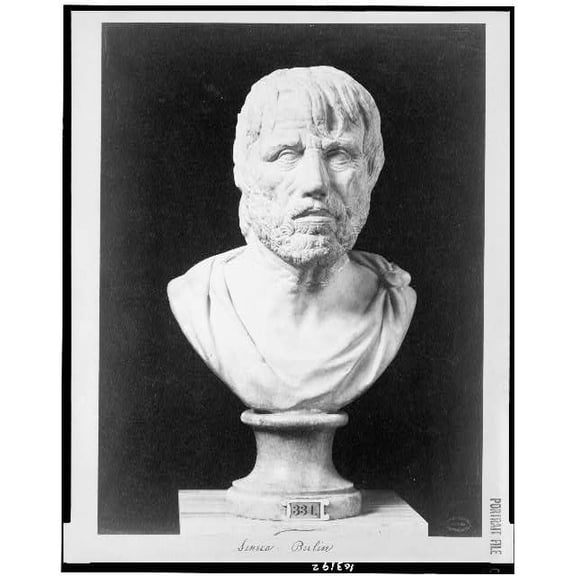 8x12 Photo-Lucius Annaeus Seneca,bust statues,sculpture,Roman Stoic philosopher,humor,1880