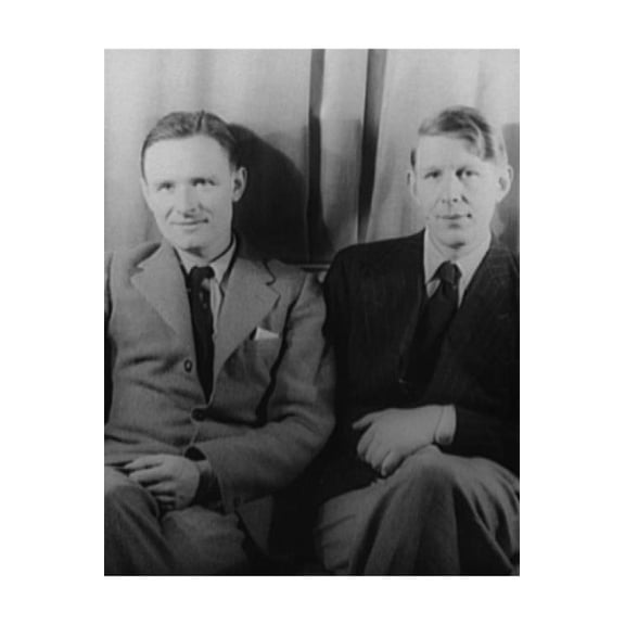 8x12 Photo-Portrait of Christopher Isherwood,W.H. Auden,Carl Van Vechten,Photographer,1939