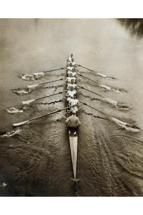 8x12 Photo-Sports,Rowing,Cambridge Crew,eight rowers & coxswain rowing ...