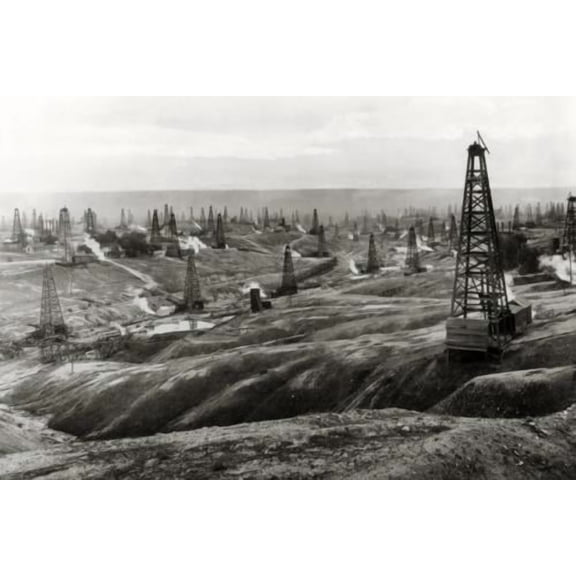 8x12 Photo-Taft,California,CA,Moron,oil field,Siding Number Two