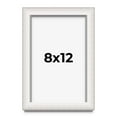 thumbnail image 1 of 8x12 Shadow Box 1.5" Depth Silver Picture Frame - UV Acrylic, Backing, Hanging Hardware, 1 of 5