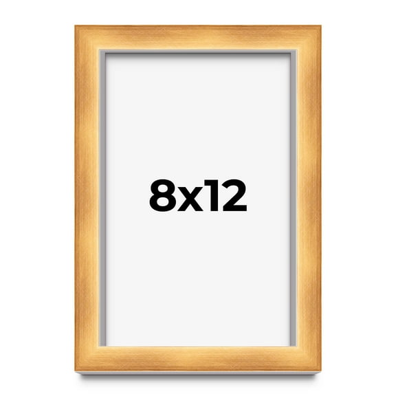 8x12 Shadow Box Bronze Cross-Brushed Display Frame | 1.625 Inches Deep Solid Wood | UV Resistant