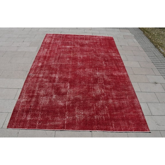 8x12 ft Large Rugs, Anatolian Rug, Turkish Rug, Red Kitchen Rugs, Rugs For Dining Room, Vintage Rug, Ethnic Living Room Rug