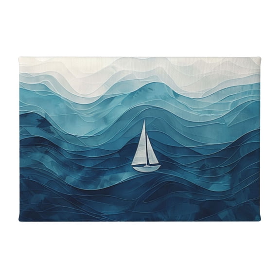 8x12 inch Abstract Oil Paintings On Canvas Drifting Small Boats,Home Room Decor Bathroom Accessory,Modern Style Abstract Drifting Small Boats Canvas Poster,For Garage,Bedroom,Club,Cafe Decor